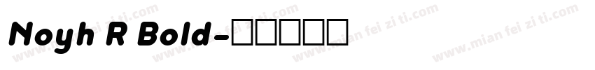 Noyh R Bold字体转换